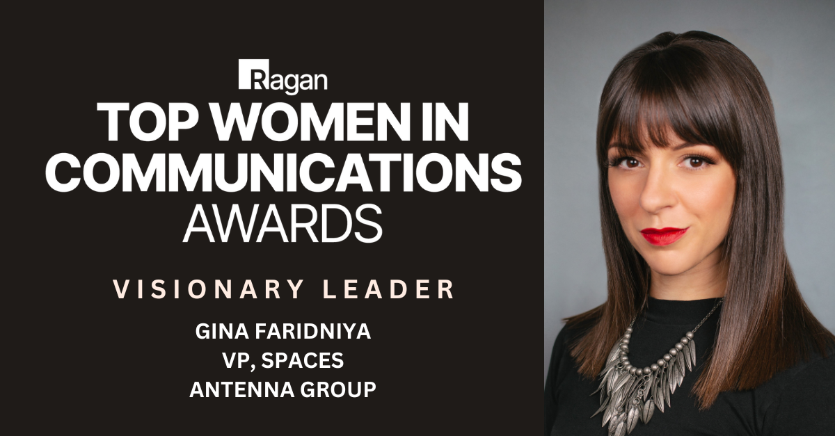 Ragan Names Antenna VP, Gina Faridniya, Amongst Top Women in Communications