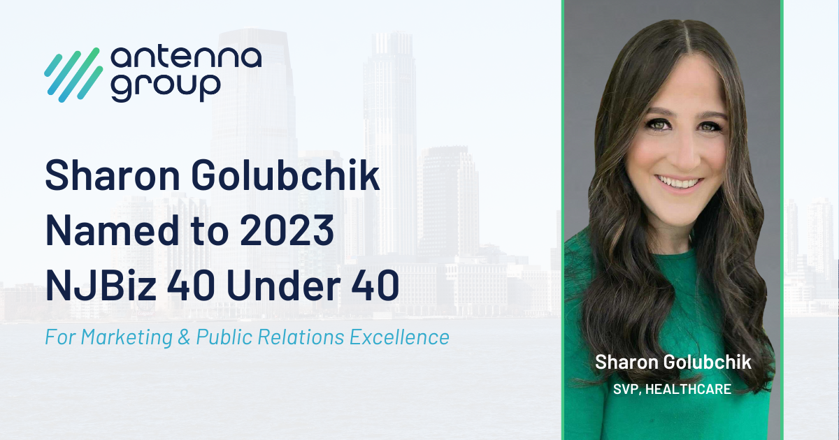 SVP of Antenna Health, Sharon Golubchik, Named to NJBiz 40 Under 40